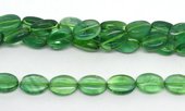 Green Flourite polished flat oval 13x18mm strand 22 beads-beads incl pearls-Beadthemup