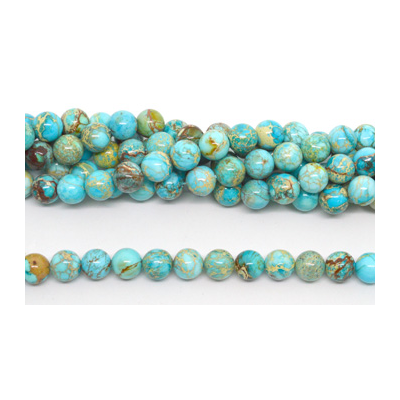 Imperial Jasper Polished Round 10mm Strand 39 beads