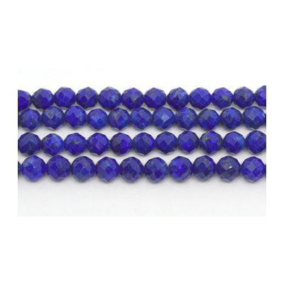 Lapis Star Cut  Round 6mm EACH BEAD