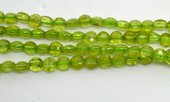 Peridot Faceted flat round 4mm EACH BEADS-beads incl pearls-Beadthemup