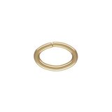 14k Gold filled Jumplock Oval 1.27x6.4x9.6mm 5 Pack-findings-Beadthemup