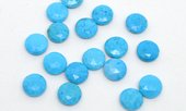Turquoise Faced Coin app 12mm EACH BEAD-beads incl pearls-Beadthemup