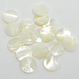 Mother of Pearl TWO HOLES 15mm Connector EACH piece-beads incl pearls-Beadthemup