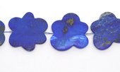 Lapis Flower app 45mm EACH BEAD-beads incl pearls-Beadthemup