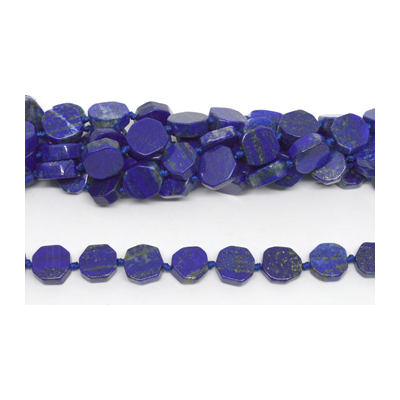 Lapis  Flat Slice app 14x14mm EACH BEAD