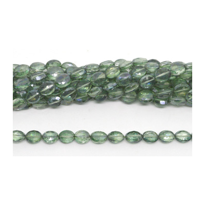 Mystic Quartz Green Faceted Oval 10x7mm EACH BEAD