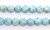 Larimar Polished Round 12mm EACH BEAD-beads incl pearls-Beadthemup