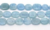 Aquamarine Polished flat nugget 22x17mm strand 20 beads-beads incl pearls-Beadthemup