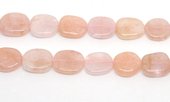 Morganite Polished flat nugget 22x17mm strand 20 beads-beads incl pearls-Beadthemup