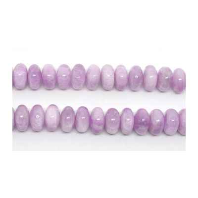 Kunzite Polished rondel 9x16mm EACH BEAD