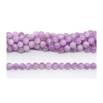 Kunzite polished Round 10mm strand 39 beads