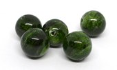 Chrome Diopside Polished round 12mm EACH BEAD-beads incl pearls-Beadthemup