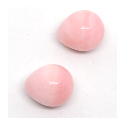 Pink Opal Briolette 13x15mm PAIR