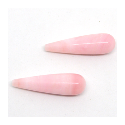 Pink Opal Briolette 10x35mm PAIR