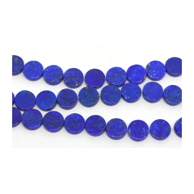 Lapis Flat round 10mm EACH BEAD