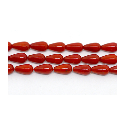 Coral Red Teardrop 6x12mm EACH BEAD