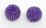 Amethyst 13x15mm woven 2mm beaded bead EACH