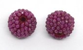 Ruby Natural 13x15mm woven 2mm beaded bead EACH-beads incl pearls-Beadthemup