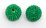 Green Onyx 13x15mm woven 2mm beaded bead EACH