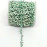 Amazonite multi drop Sterling Silver handmade Chain per 50cm-beads incl pearls-Beadthemup