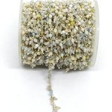 Beryl multi drop Sterling Silver handmade Chain per Meter-beads incl pearls-Beadthemup