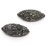 Pave Crystal and Labradorite Bead Olive 35x15mm EACH BEAD