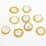 Coin F.W.Pearl 14k Gold fill wrapped Bead 20mm EACH