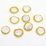 Coin F.W.Pearl 14k Gold fill wrapped Bead 20mm EACH