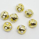 Gold plate F.W.Pearl Bead 20mm EACH BEAD-beads incl pearls-Beadthemup