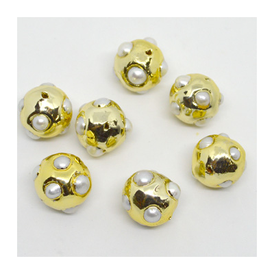 Gold plate F.W.Pearl Bead 20mm EACH BEAD