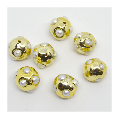 Gold plate F.W.Pearl Bead 20mm EACH BEAD