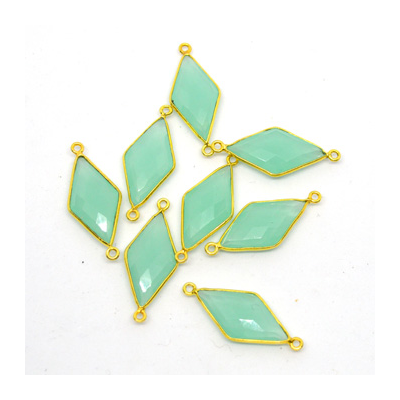 Vermeil Chalcedony Connector 33x15mm EACH PIECE