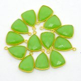 Vermeil Chalcedony Pendant 19x16mm EACH PIECE-beads incl pearls-Beadthemup