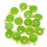 Vermeil Chalcedony Pendant 15x12mm EACH PIECE-beads incl pearls-Beadthemup