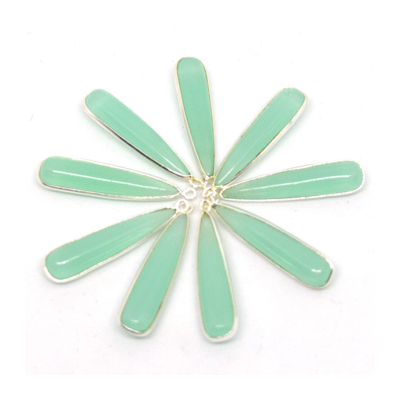 Sterling Silver Chalcedony Pendant 35x9mm EACH PIECE