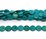 Dyed Howlite Coin turquiose 16mm strand 23 beads