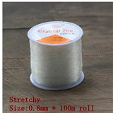 Elastic 0.8 roll approx 45 m-stringing-Beadthemup