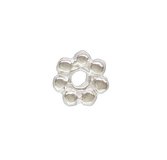 Sterling Silver Bead Daisy AT 4mm 30 pack-findings-Beadthemup
