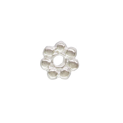 Sterling Silver Bead Daisy AT 4mm 30 pack