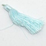 Tassel 75mm Aqua EACH-tassels-Beadthemup