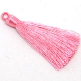 Tassel 75mm Pink EACH-tassels-Beadthemup