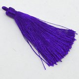 Tassel 75mm Amethyst Purple EACH-tassels-Beadthemup