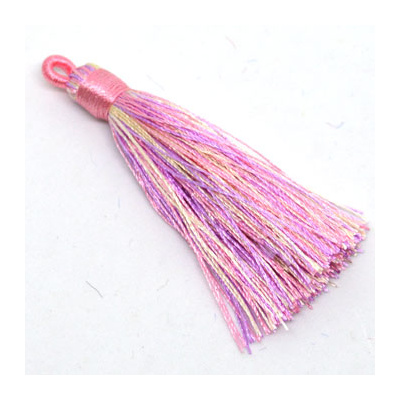 Tassel 75mm Pink Mouve Multi Colour EACH