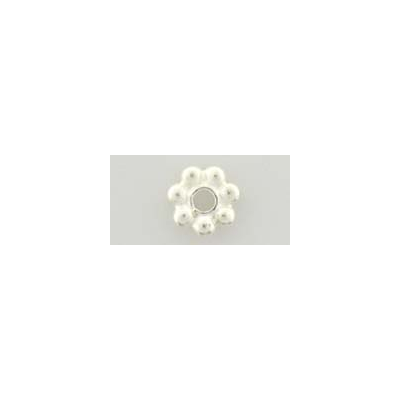 Sterling Silver Bead Daisy 5mm 20 pack