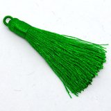 Tassel 75mm Green EACH-tassels-Beadthemup