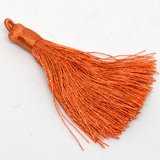 Tassel 75mm Copper EACH-tassels-Beadthemup