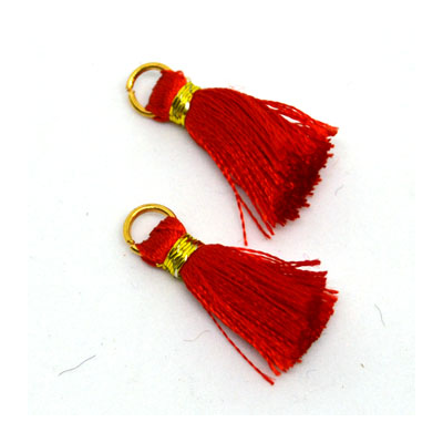Tassel 25mm Red incl Ring 2 pack