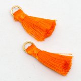 Tassel 25mm Orange incl Ring 2 pack-tassels-Beadthemup