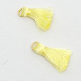 Tassel 25mm Lemon incl Ring 2 pack-tassels-Beadthemup