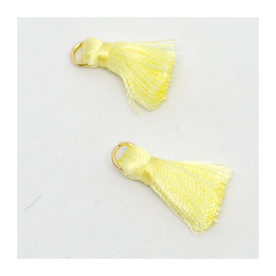 Tassel 25mm Lemon incl Ring 2 pack